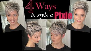 Pixie Hair Tutorials  4 Styles in 1 Video [upl. by Marcellina]