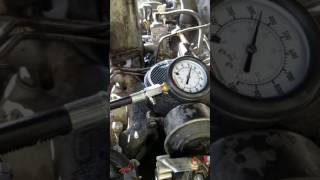 International IDI 73 cylinder compression test [upl. by Haerb]