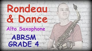 RONDEAU AND DANCE FOR THE HAYMAKERS by Purcell  ABRSM Saxophone Grade 4  Play along section [upl. by Tillman]