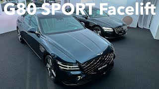 2024 Genesis G80 SPORT Facelift  Can you spot the changes [upl. by Armando392]