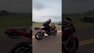 CBR 600 RR escapamento Two Brothers no corte chapa nela 🔥🚀 cbr600rr motovlog motorcycle drake [upl. by Soren]