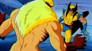 XMEN THE ANIMATED SERIES quotWolverine vs Sabretoothquot Clip 1992 [upl. by Georg]