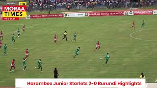 HARAMBEE JUNIOR STARLETS 20 BURUNDI GOALS AND FANS CELEBRATION [upl. by Turoff]