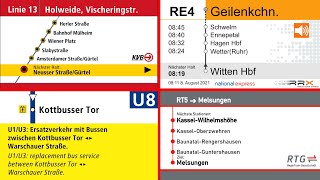 Ansagenmix diverse automatische Haltestellenansagen 4 [upl. by Zipporah]