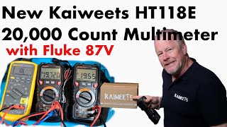 New Kaiweets 20k count HT118E Multimeter  deep dive with a Fluke 87V and the Hobotest HT118A [upl. by Arocat]