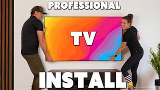 Install your TV on the Wall  Learn from a Pro [upl. by Mairym366]