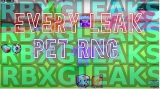 All NEW LEAKS For PET RNG [upl. by Aicatsanna]