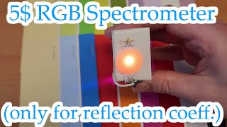 A simple DIY RGBSpectrometer ONLY for reflection coefficients 2 RGBLEDs 1 Photodiode [upl. by Savannah724]