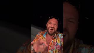 TYSON FURY SINGS HORSE OUTSIDE RUBBERBANDITS ON YACHT [upl. by Aubert204]