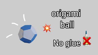 How to make a paper ball  Easy origami ball  origami toy  Origami Crafts [upl. by Emeline]