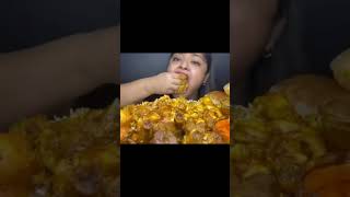 Spicy mutton curry 🔥shorts asmr asmreating mukbang mukbangeating [upl. by Eilac]