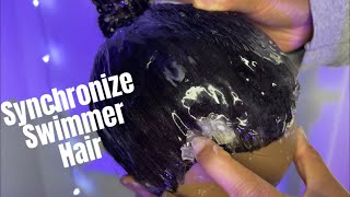 ASMR  removing gelatin from your hair artist swim hair [upl. by Radu]