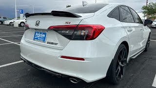 2023 Honda Civic Si  w HPD Package  Platinum White Pearl  Walkaround [upl. by Fidelio]