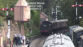 Steam train failure GWR 280 2857 unable to release the train brakes [upl. by Ahcirt]