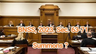 What is Summons  BNSS 2023Sec6371 Adv Rajput Pavankumar [upl. by Ettenirt491]