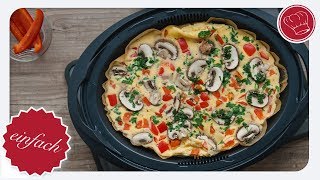 Omlett im Varoma  low carb  Thermomix  elegantkochende 4K [upl. by Campy]