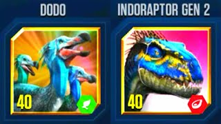 DODO VS INDORAPTOR GEN 2  HT GAME [upl. by Eiromem]