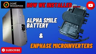 Epic Solar PV Installation How we installed Enphase Microinverters and the Alpha ESS Smile B3 [upl. by Aelak]