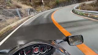 【隼】西六甲上り【ウエット】MtRokko daytime ride｜Hayabusa｜Slippery road condition [upl. by Laktasic]