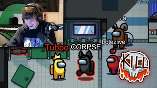 Tubbo Corpse Husband 5up amp JustAMinx Play Among Us With Proximity Chat [upl. by Adnotal]