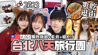 【🇹🇼台灣八天團】三人集合🔥西門町狂掃✨ 初嘗無老鍋🍲深夜再去唱K🎤 台北美食性價比太高了吧？韓式貼紙相 第二集 肥蛙 mandies kwok [upl. by Austen680]