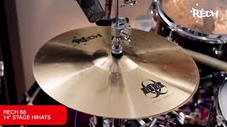 RECH B8 STAGE HI HAT CYMBALS COMPARISON [upl. by Airad]