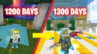 I Survived 1300 Days In Skyblock  Blockman Go  FurtherXT [upl. by Beck]