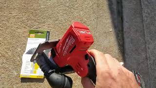 Milwaukee Cut Off Tool Review with Carbide blade [upl. by Haleehs]