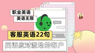 客服英语22句  基础职业英语  怎样应对激动的客户 [upl. by Anabelle]