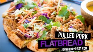 Pulled Pork Flatbread Recipe  GAME DAY food gone YUM [upl. by Cohlier472]