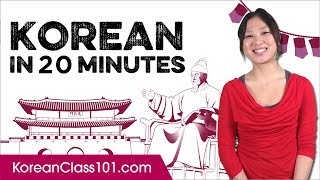 Learn Korean in 20 Minutes  ALL the Basics You Need [upl. by Ellord]