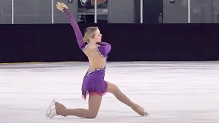 Amber Barth  Senior Women Free Skate  2025 Midwestern Sectional Singles Final [upl. by Engis128]