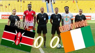 Éliminatoire mondial 2026 Zone Afrique  La Côte d’Ivoire tenue en échec par le Kenya [upl. by Litnahc]