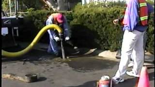 Potholing with Pacific Tek Vacuum Excavator Power Vac and a 416 inch Core Drill [upl. by Eade]