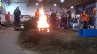 Feuerübung auf der Modellbaumesse in Ried [upl. by Annhej]