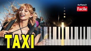 Angele Taxi  Piano Facile Tutorial Karaoké Paroles Au pianofr [upl. by Lokin]