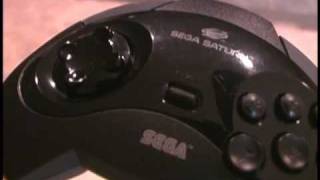 Classic Game Room HD  SEGA SATURN CONTROLLER model 1 review [upl. by Mika267]