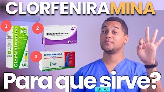 CLORFENIRAMINA PARA QUE SIRVE  3 COSAS  MEDICAMENTOS [upl. by Ozen343]