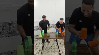 Flip Cup in bottle challenge funnychellenge [upl. by Medina]