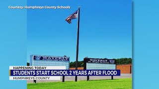 Students start school two years after flood in Humphreys County [upl. by Keverne]