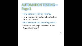 Infosys Selenium Interview Questions for 8 to 14 yrs selenium  Testing Labs A to Z Shrts3P1 [upl. by Todhunter]