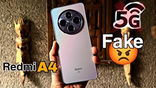 Redmi A4 5G review  fake 5g smartphone 😡 Alert 🛑  best 5g phone under 8000 in india 2024 [upl. by Saba357]