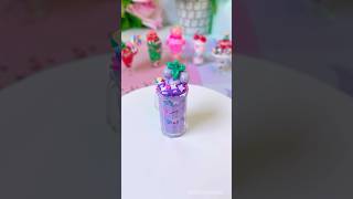 Grape Smoothie 😋🍇 Day 3 of DIY Crafts 💜 10eegaming miniature asmr diycraft diycrafts kawaii [upl. by Algie]