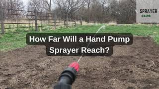 How Far Does a Pump Up Sprayer Spray [upl. by Vey511]