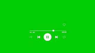 Audio Music Player Green Screen  music player green screen [upl. by Jollenta]