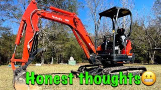 100 hour review on my Kubota Mini excavator  U25 Super series [upl. by Renba]