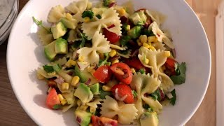 Heerlijke farfalle pasta salade recept vegetarisch [upl. by Anes]