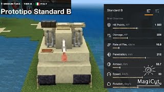 Prototipo Standard B Italian medium tank Minecraft tutorial [upl. by Garbers]