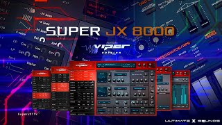 Super JX 8000 🎹 VIPER EDITION  Software • Classic amp Modern Trance Sounds inspired by ROLAND JP 8000 [upl. by Asamot]