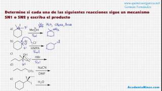 Problema 10 Reacciones de sustitución y eliminación [upl. by Adnuhsal]